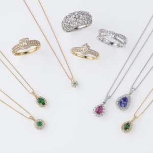 3万円からk18 pt900 ダイヤモンドジュエリーの画像